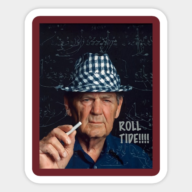 ROll Tide Bear Bryant Sticker by ryanmpete